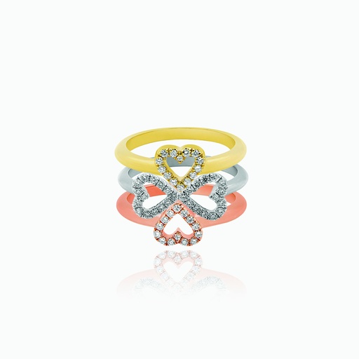 [RMW50X#3419] The Stacking Hearts Ring