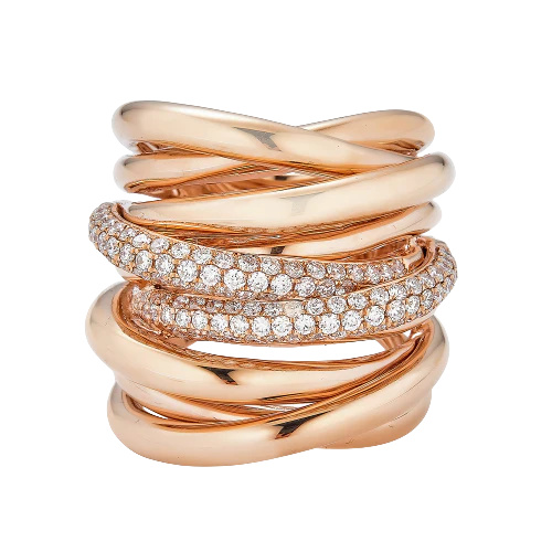 Rose Gold Oro Wave Ring