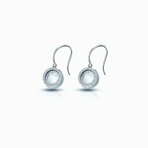 [EWW35#3478] The Drop Floating Circle Earrings