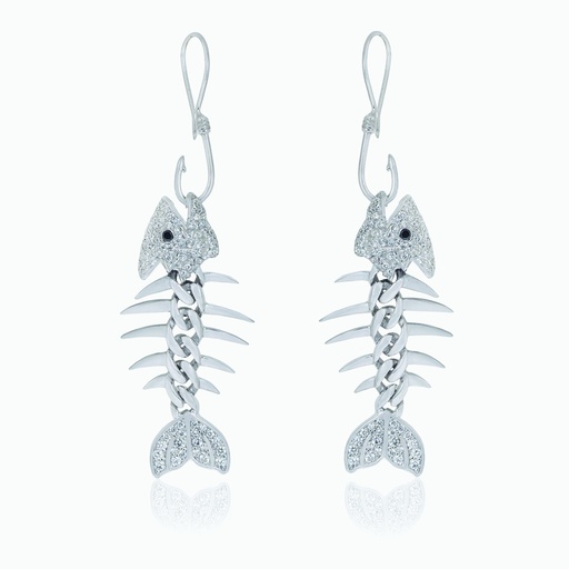 [EWWB52X#3492] The Fish Bone Earrings