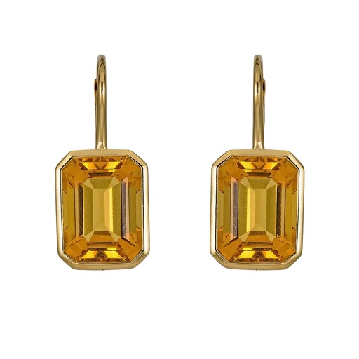 [E5350-CIT] Rose Gold Pietra Single Drop Earrings
