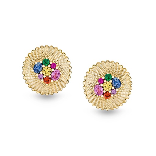 [E020BMSYG-MR] Seven Sisters Rainbow Earrings