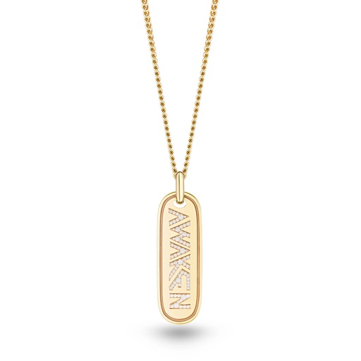 [P049CYPG-MR/CH] Small Diamond Awaken Necklace