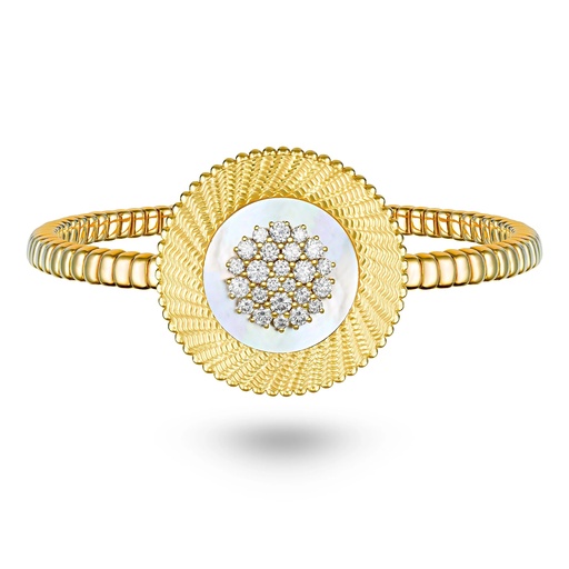 [B021CWMYG-MR-1] Taygeta White Pearl Bracelet