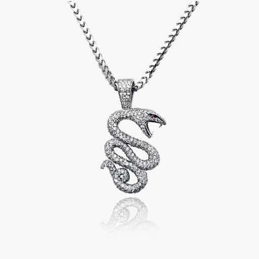 [PWW316X] The 3D Snake Pendant
