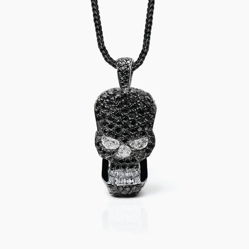 [PBB17X] The Black Baguette Skull Pendant