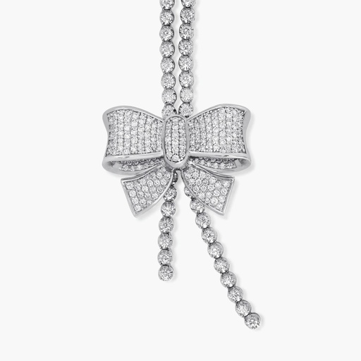 [NWW65X] The Bow Diamond Prong Chain