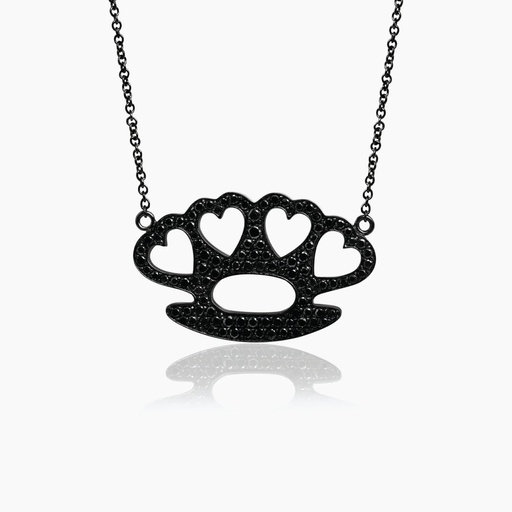 [PBB65X] The Brass Knuckle Heart Pendant