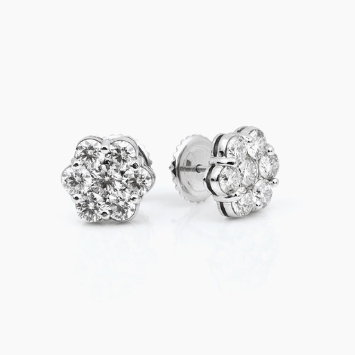 [EWW05X] The Diamond Cluster Earrings