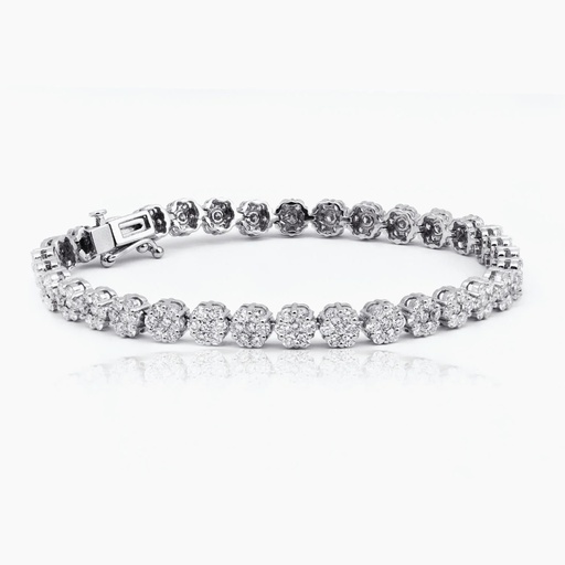 [BWW14X] The Diamond Cluster Tennis Bracelet