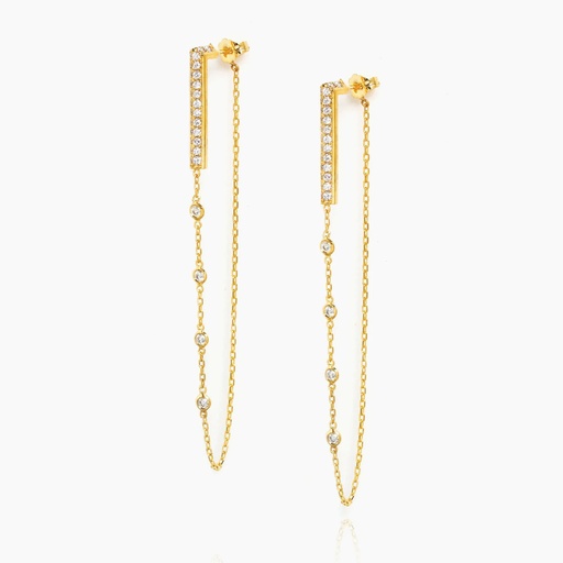 [EYW54X] The Drop Chain Earrings