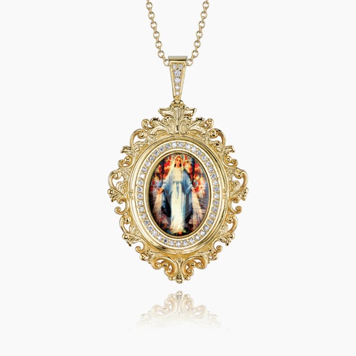 [PYW267X] The Framed Mary Pendant