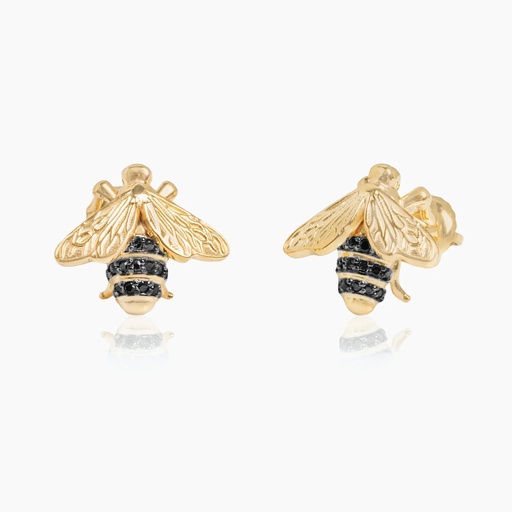 [EYB6X] The Honeycomb Bee Stud Earrings