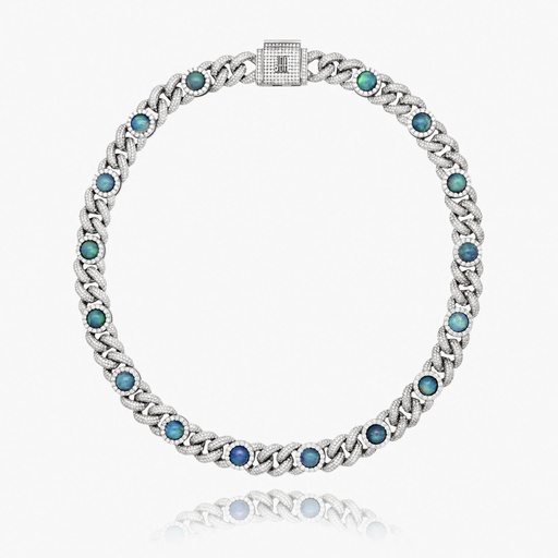 [N21012] The Opal Cuban Necklace