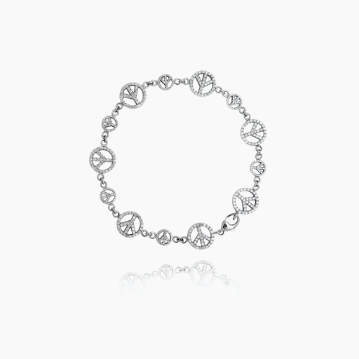 [BWW114X] The Peace Sign Bracelet