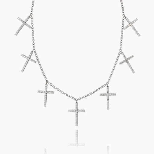 [NWW64X] The Repeating Cross Necklace