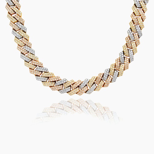 [NRWW25-788] The Tri-Tone Cuban Necklace