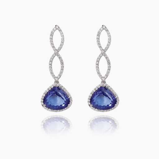 [EWT49X] The Trillion Cut Drop Earrings