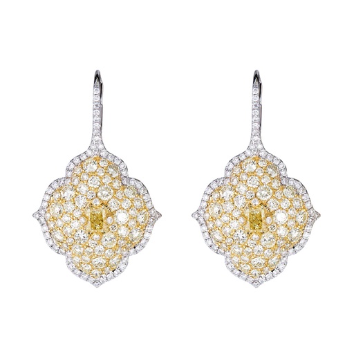 [E5132] Yellow Gold Pasha Drop Earrings