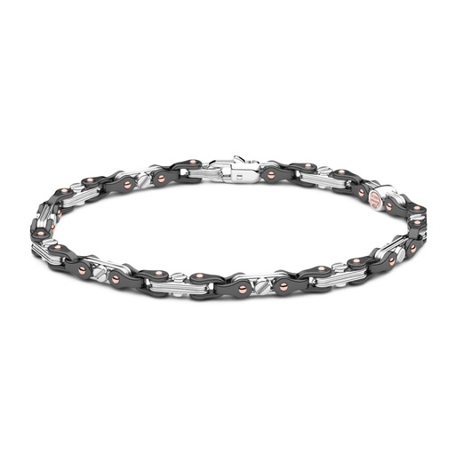 [KB035] Zancan 18K Gold And Black Ceramic Bracelet