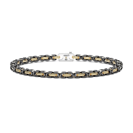 [KB056G-N] Zancan Bracelet In 18K Gold And Black Ceramic