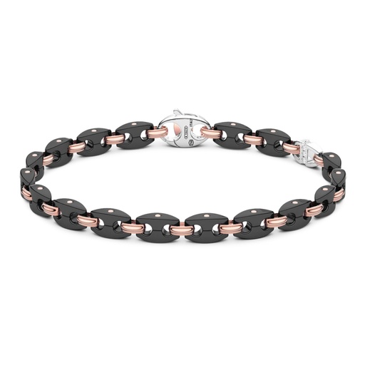 [KB044] Zancan Bracelet In 18Kt Gold And Black Ceramic