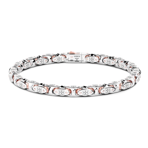 [UB041BR] Zancan Bracelet In 18Kt Gold And Diamonds