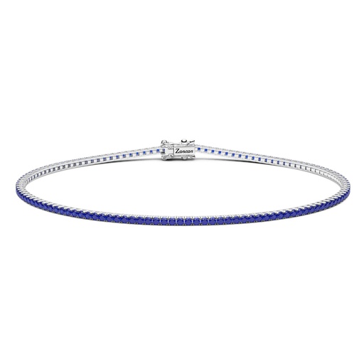 [ETU13B-180Z] Zancan Tennis Bracelet In 18Kt Gold And Sapphires