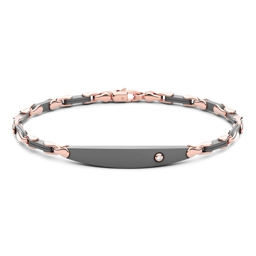 [ETB201] Zancan Titanium & 18Kt Gold Bracelet