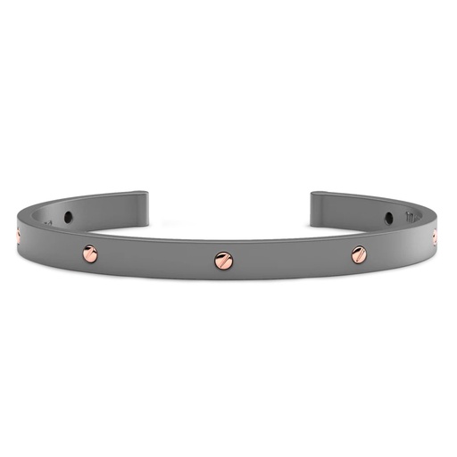 [ETB130] Zancan Titanium And 18Kt Gold Bracelet