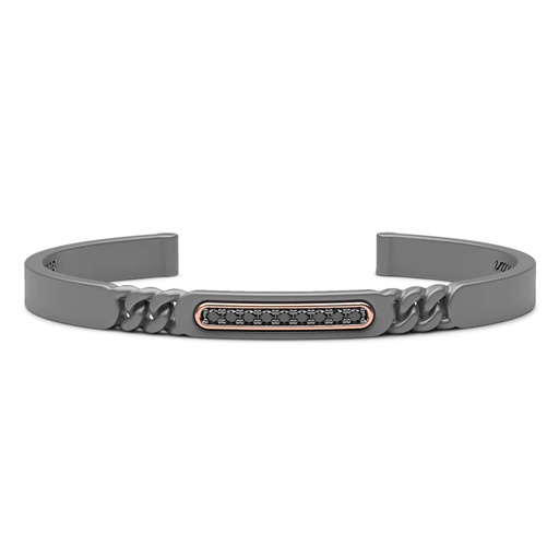 [ETB226R] Zancan Titanium, 18Kt Gold & Diamond Bracelet