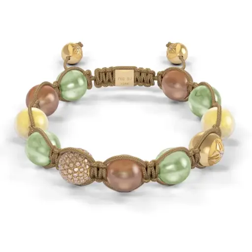 [D227117#4286] 10mm Shamballa Braided Bracelet