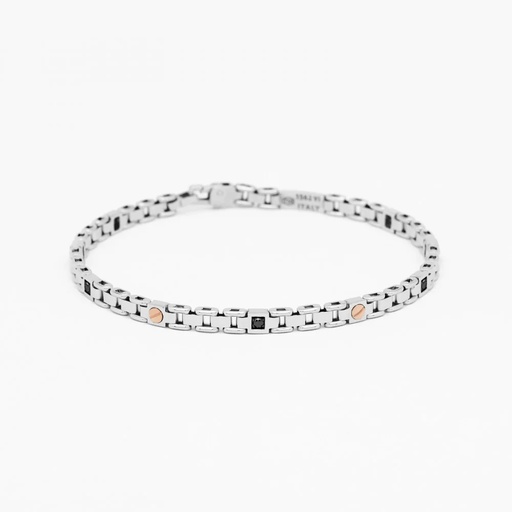 [EB818BR] Zancan White Gold Bracelet With Diamonds