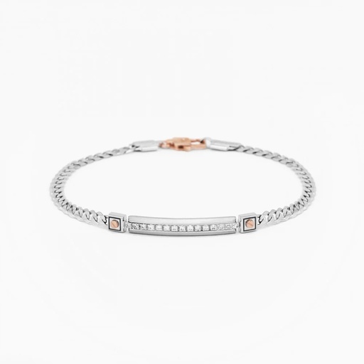 [EB675BR] Zancan White Gold Bracelet With Diamonds