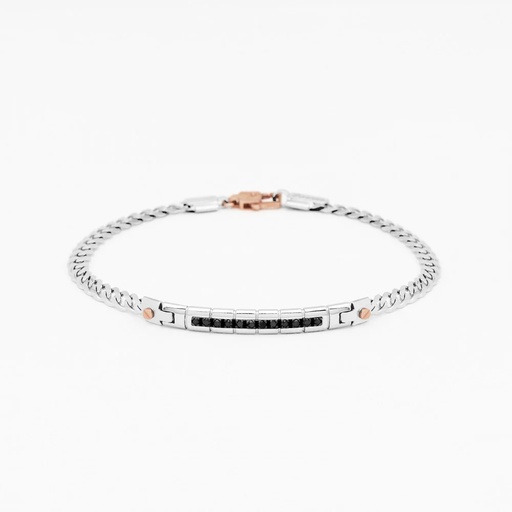 [EB674BR] Zancan White Gold Bracelet With Diamonds