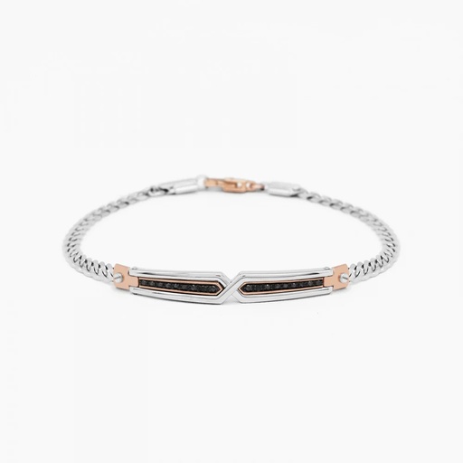 [EB672BR] Zancan White Gold Bracelet With Diamonds