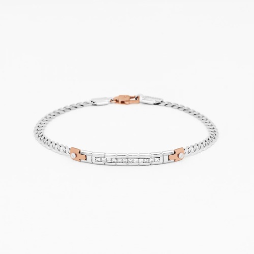 [EB673BR] Zancan White Gold Bracelet With Diamonds