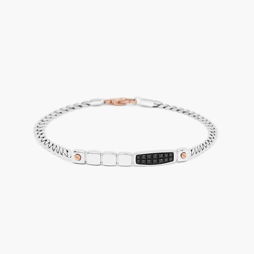 [EB666BR] Zancan White Gold Bracelet With Diamonds