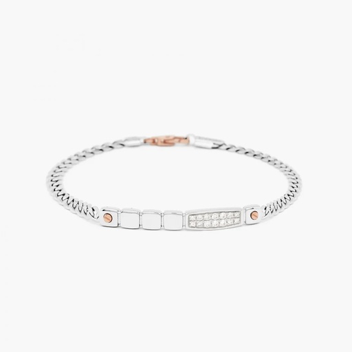 [EB665BR] Zancan White Gold Bracelet With Diamonds