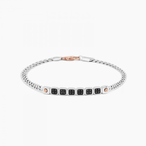 [EB668BR] Zancan White Gold Bracelet With Diamonds