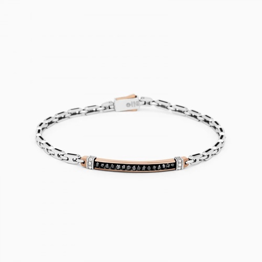 [EB560-BR] Zancan White Gold Bracelet With Diamonds