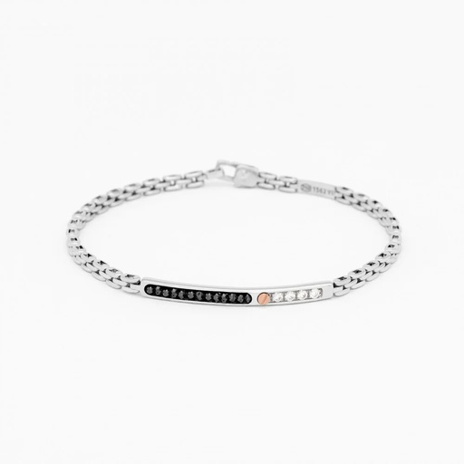 [EB835BR] Zancan White Gold Bracelet With Diamonds
