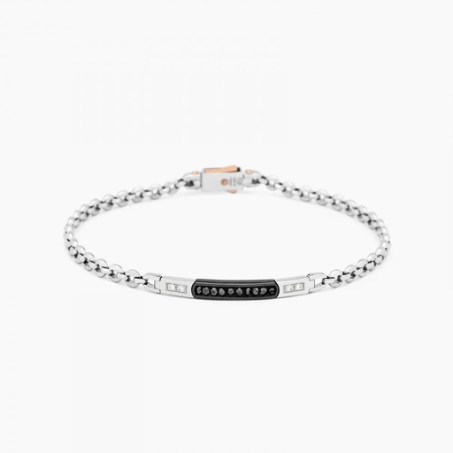 [EB558BN] Zancan White Gold Bracelet With Diamonds