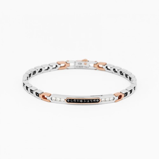 [EB924BR] Zancan White Gold Bracelet With Diamonds