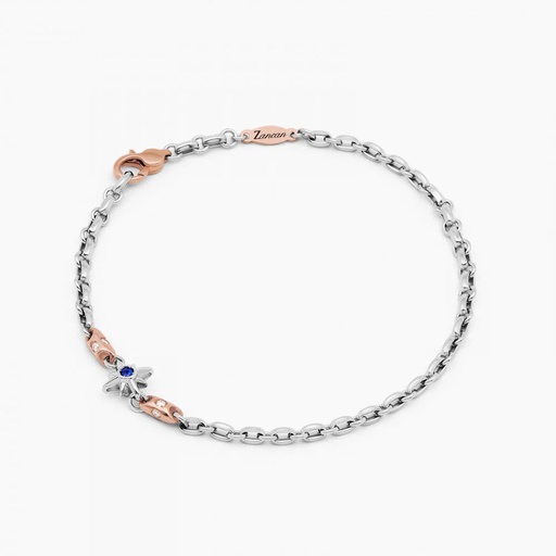 [EB893BR-ZB] Zancan White Gold Bracelet With Diamonds And Wind Rose
