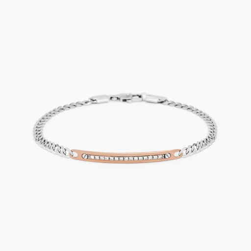[EB685BR] Zancan white gold bracelet with diamonds.