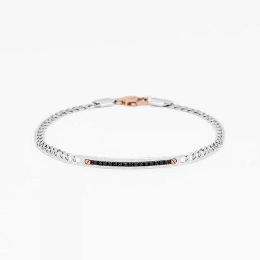 [EB686BR] Zancan white gold bracelet with diamonds.