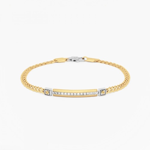 [EB675GB] Zancan yellow gold bracelet with diamonds.