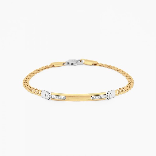 [EB677GB] Zancan yellow gold bracelet with diamonds.