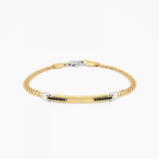 [EB678GB] Zancan yellow gold bracelet with diamonds.